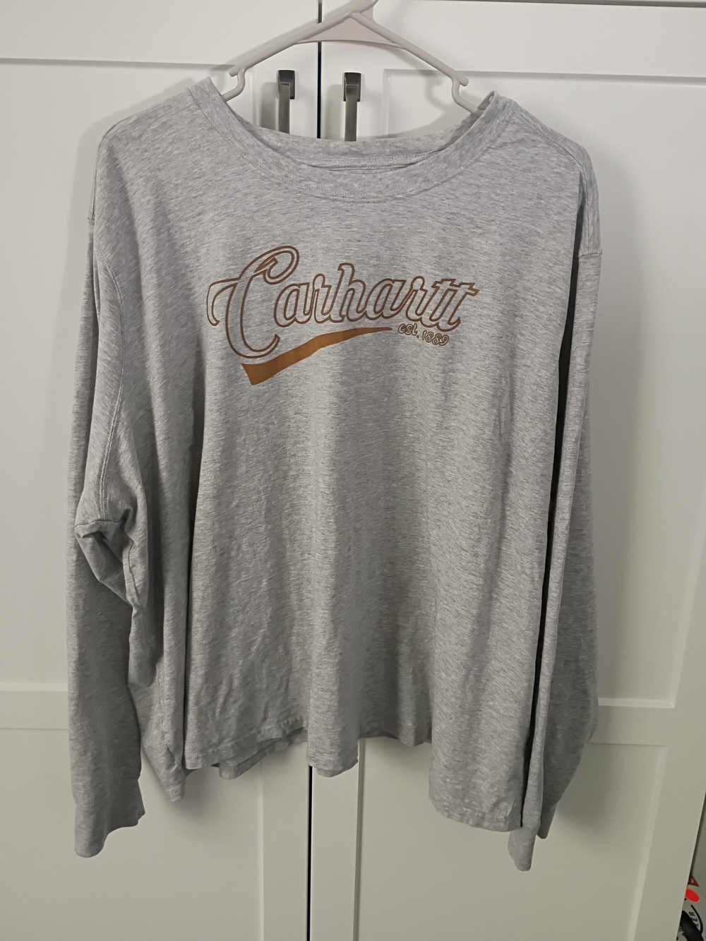 Carhartt Grey Long Sleeve Logo Tee